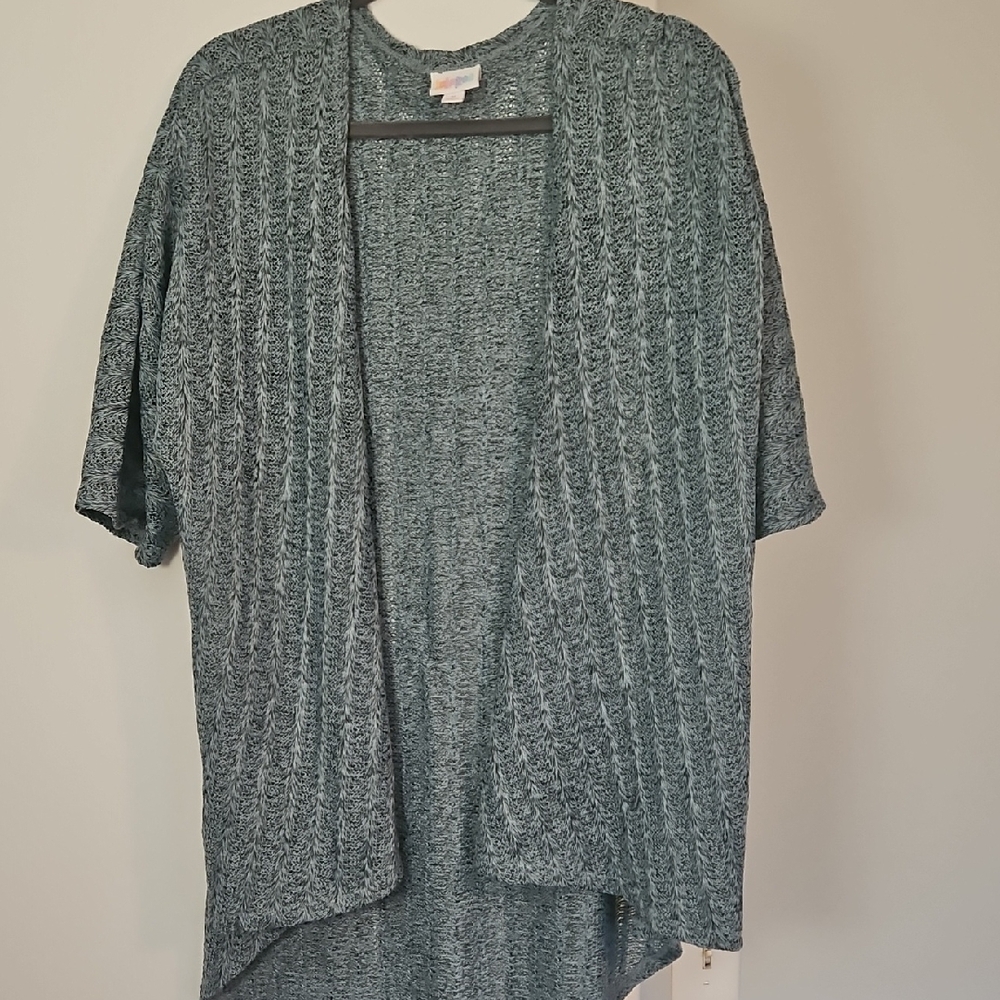 LuLaRoe Gray Cardigan Sweater Relaxed Fit